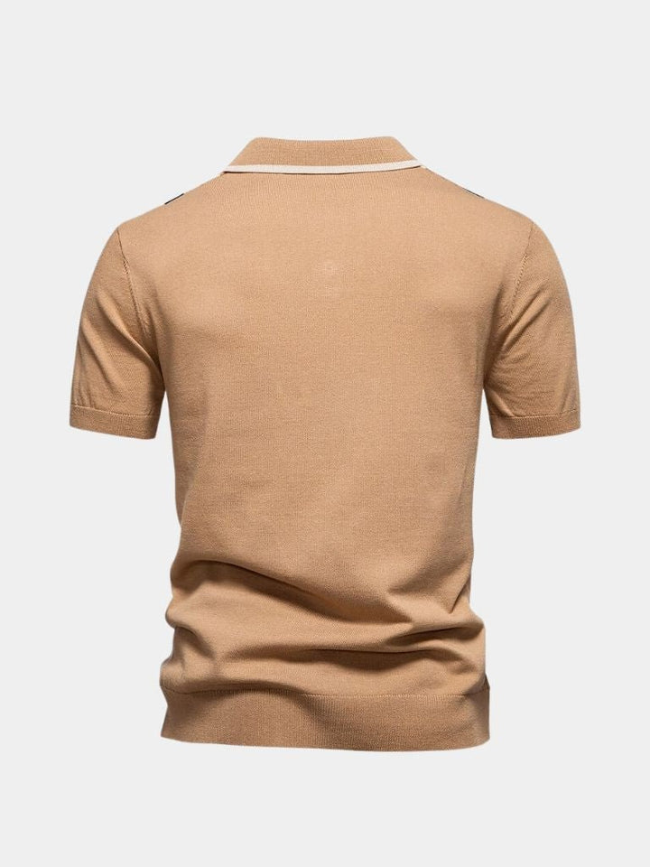 Thomas | Retro Vertical-Stripe Polo