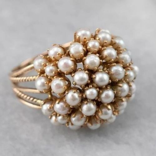 Bush - Beaded Surround Ring