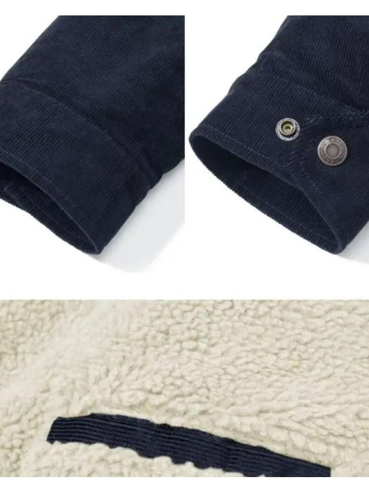 Vincent | Green Sherpa-Lined Jacket