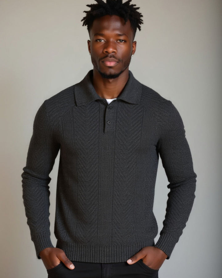 Gregory | Cream V-Neck Knit Jumper