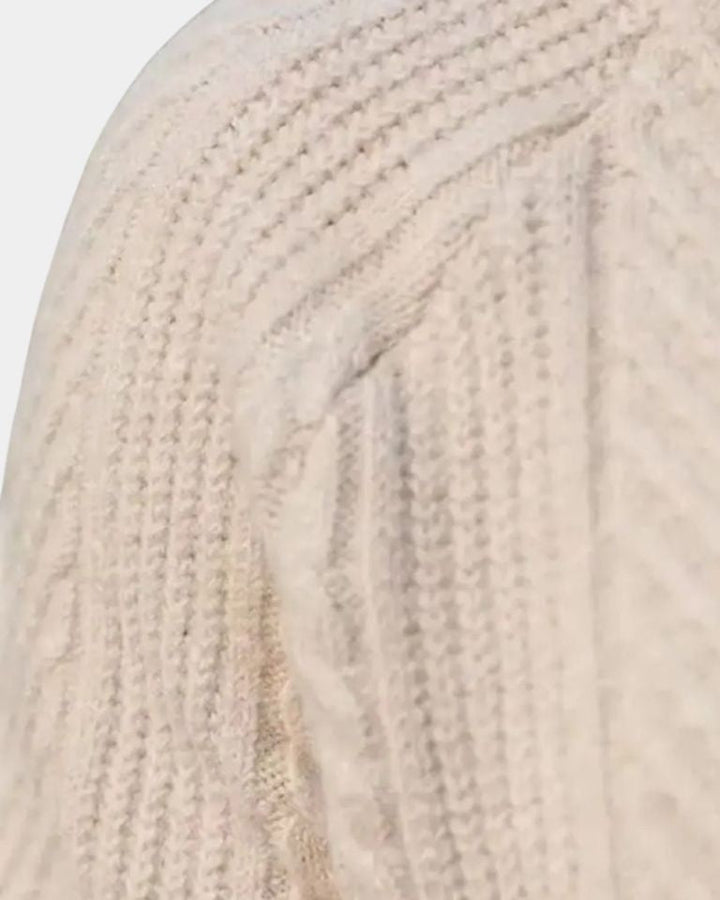 Gregory | Cream V-Neck Knit Jumper