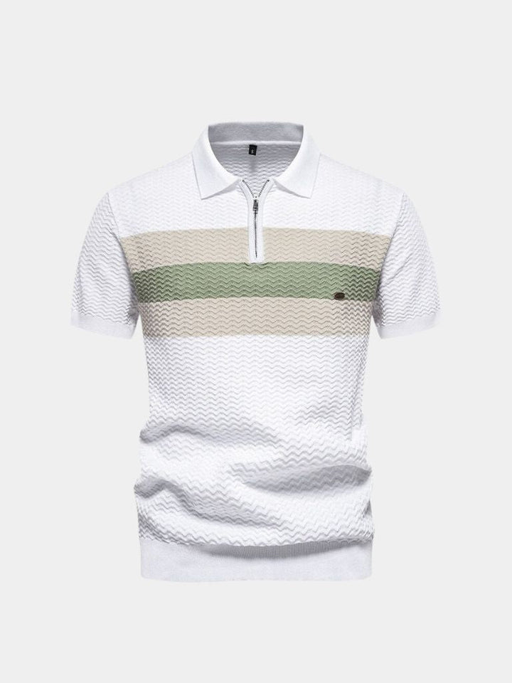 Victor | Colour-Block Zip Polo