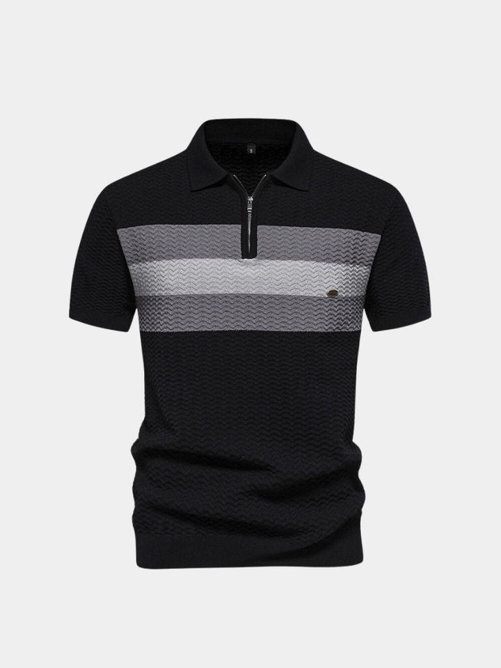 Victor | Colour-Block Zip Polo