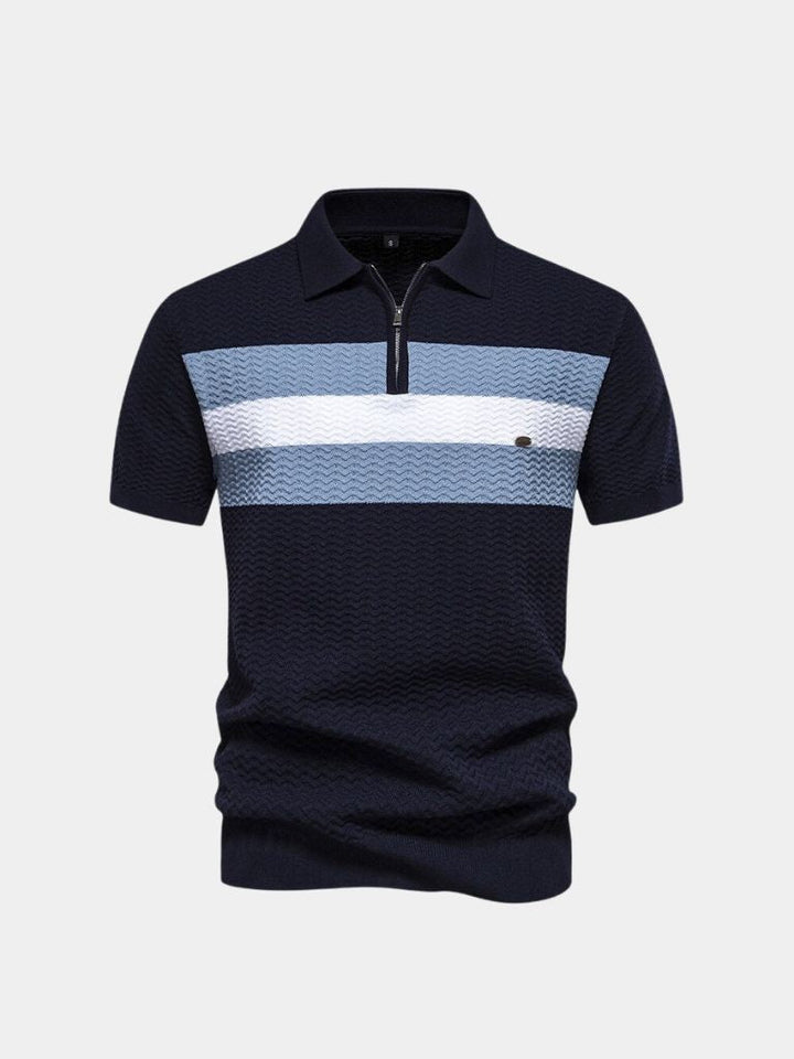 Victor | Colour-Block Zip Polo