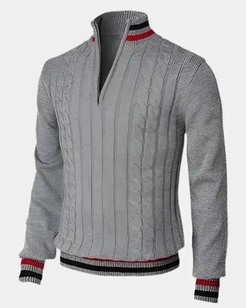 William | Half-Zip Funnel-Neck Jumper