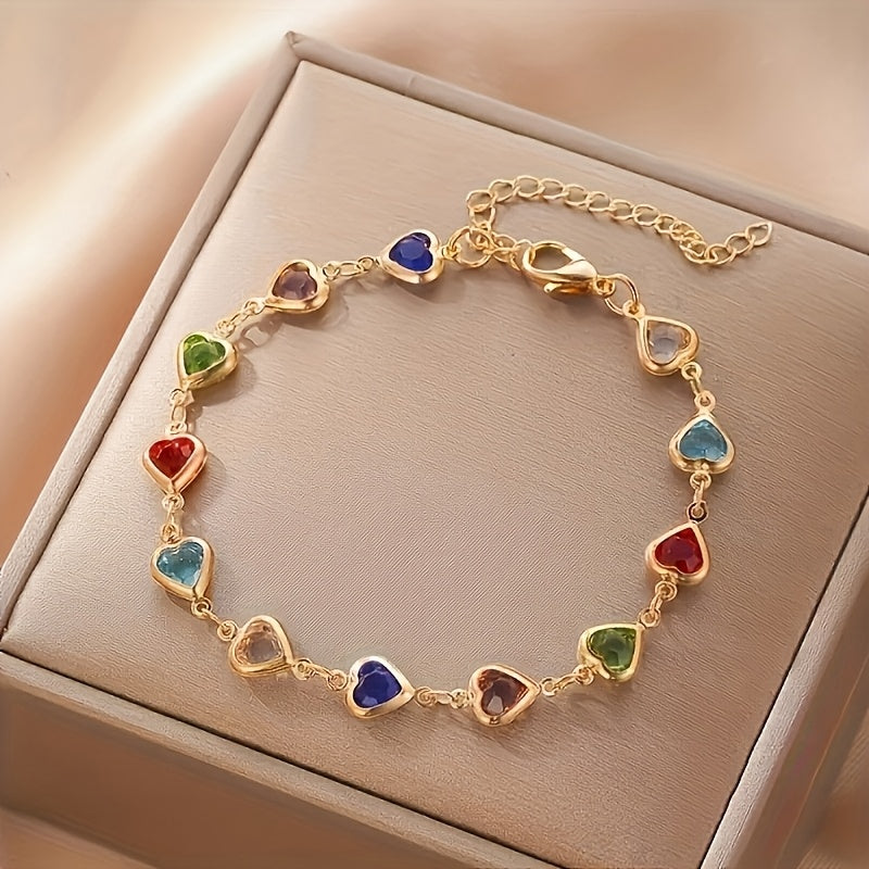 Unique Heart Charm Bracelet