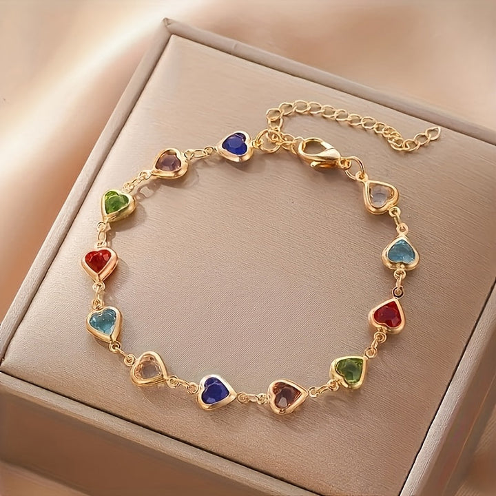 Unique Heart Charm Bracelet