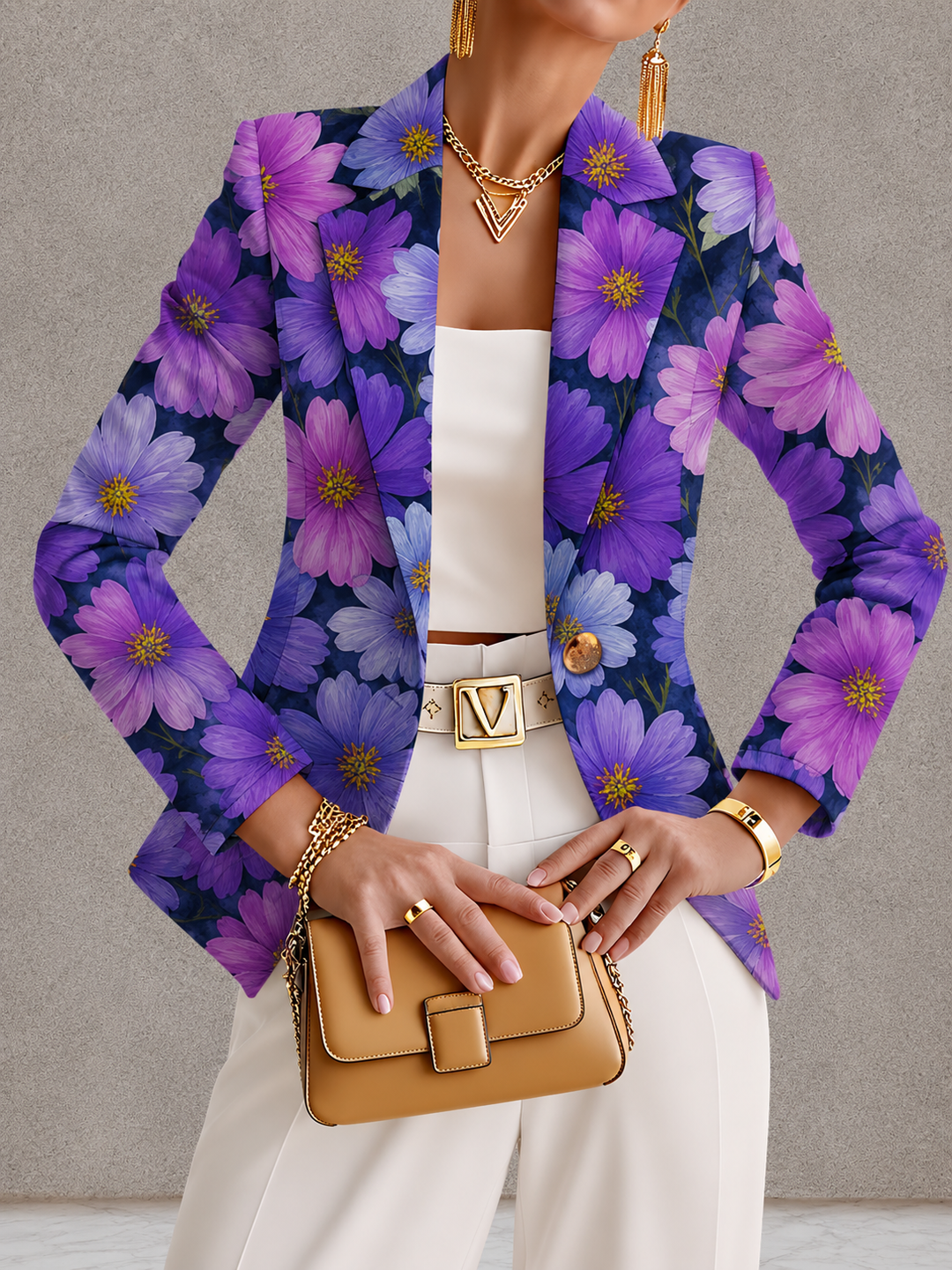 Bellamira Purple Cosmos Blazer
