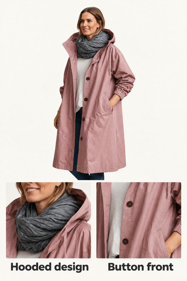 Aimee | Dusty Pink Classic Trench Coat