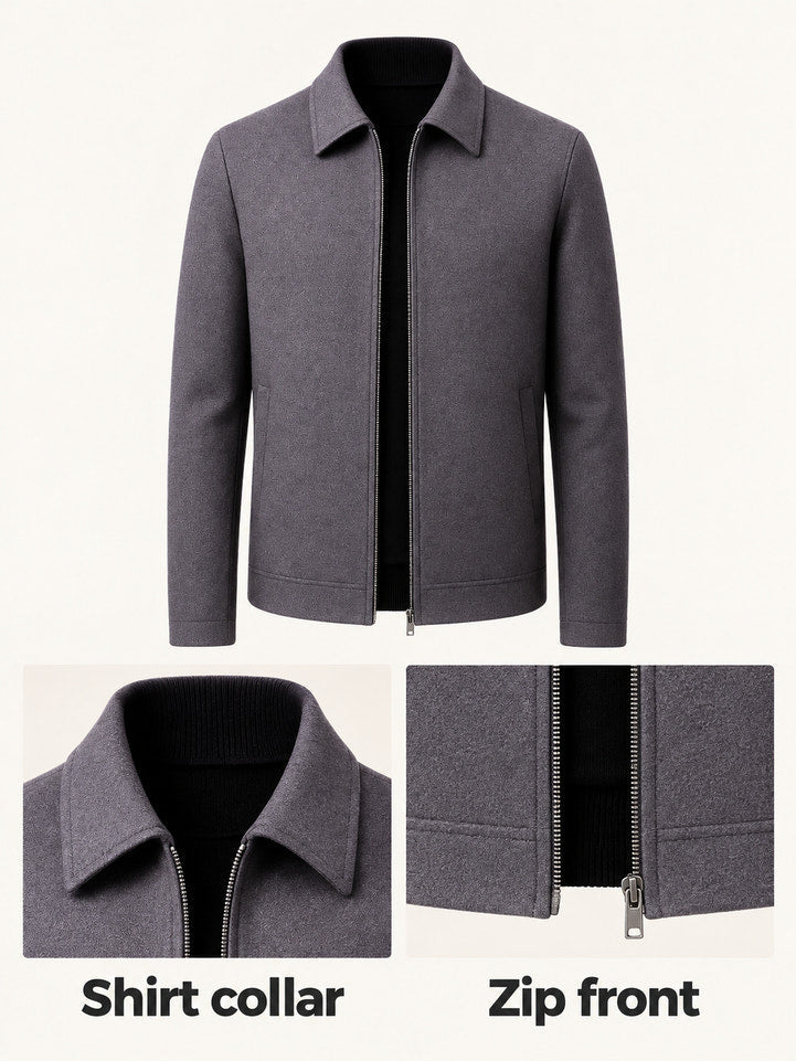 Alec | Collared Zip Jacket