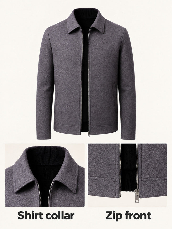 Alec | Collared Zip Jacket