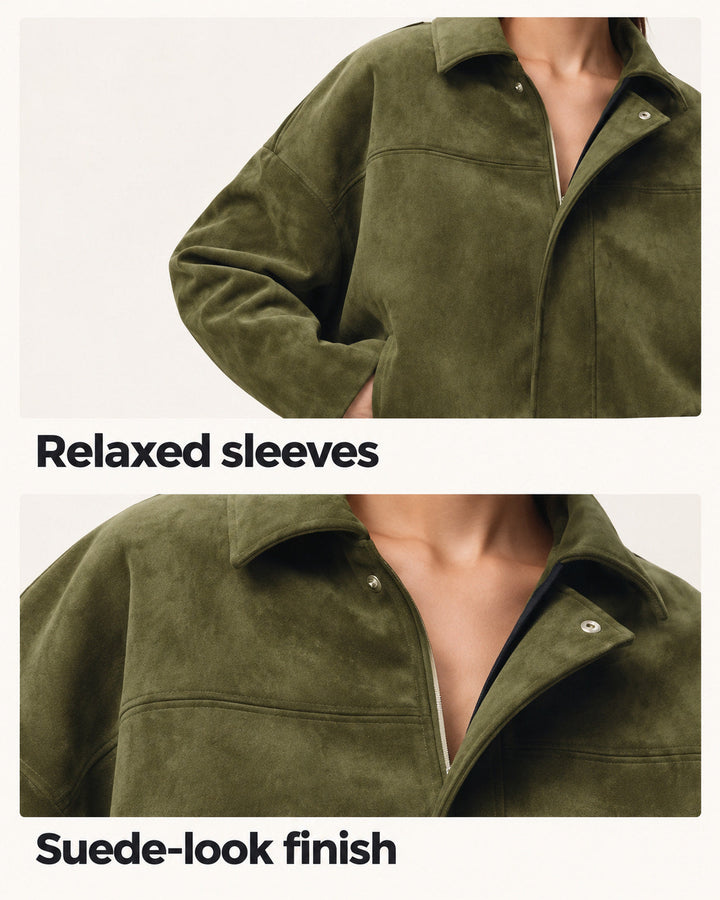 Anna | Suede-Look Jacket