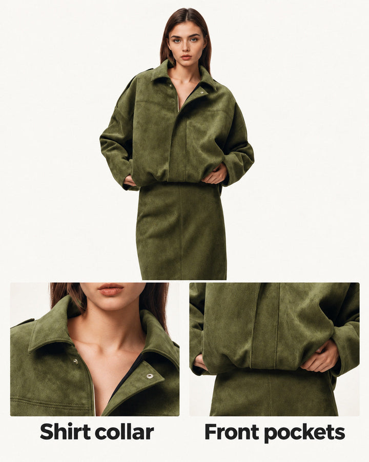 Anna | Suede-Look Jacket