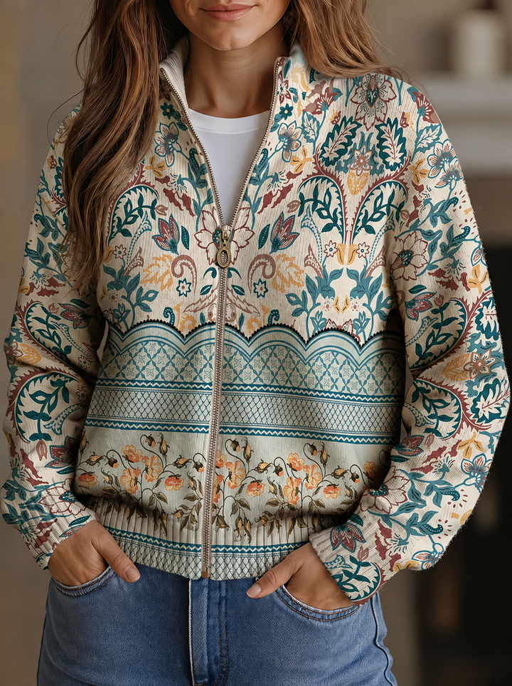 Olivia - Retro Floral Botanical Print