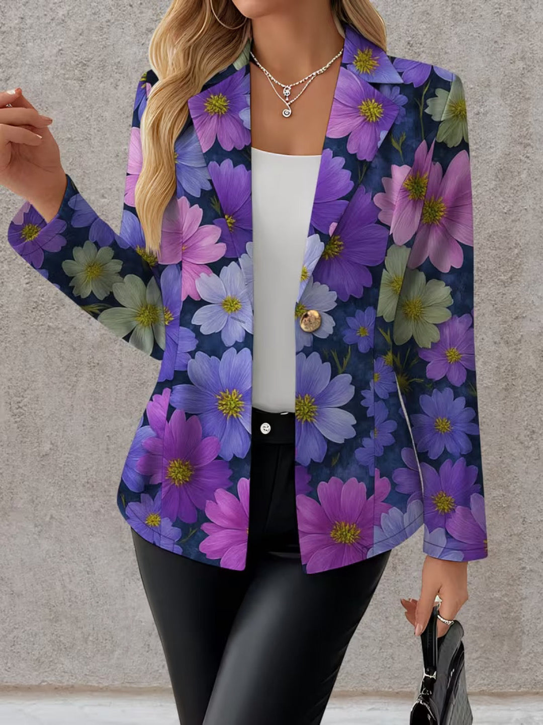 Bellamira Purple Cosmos Blazer