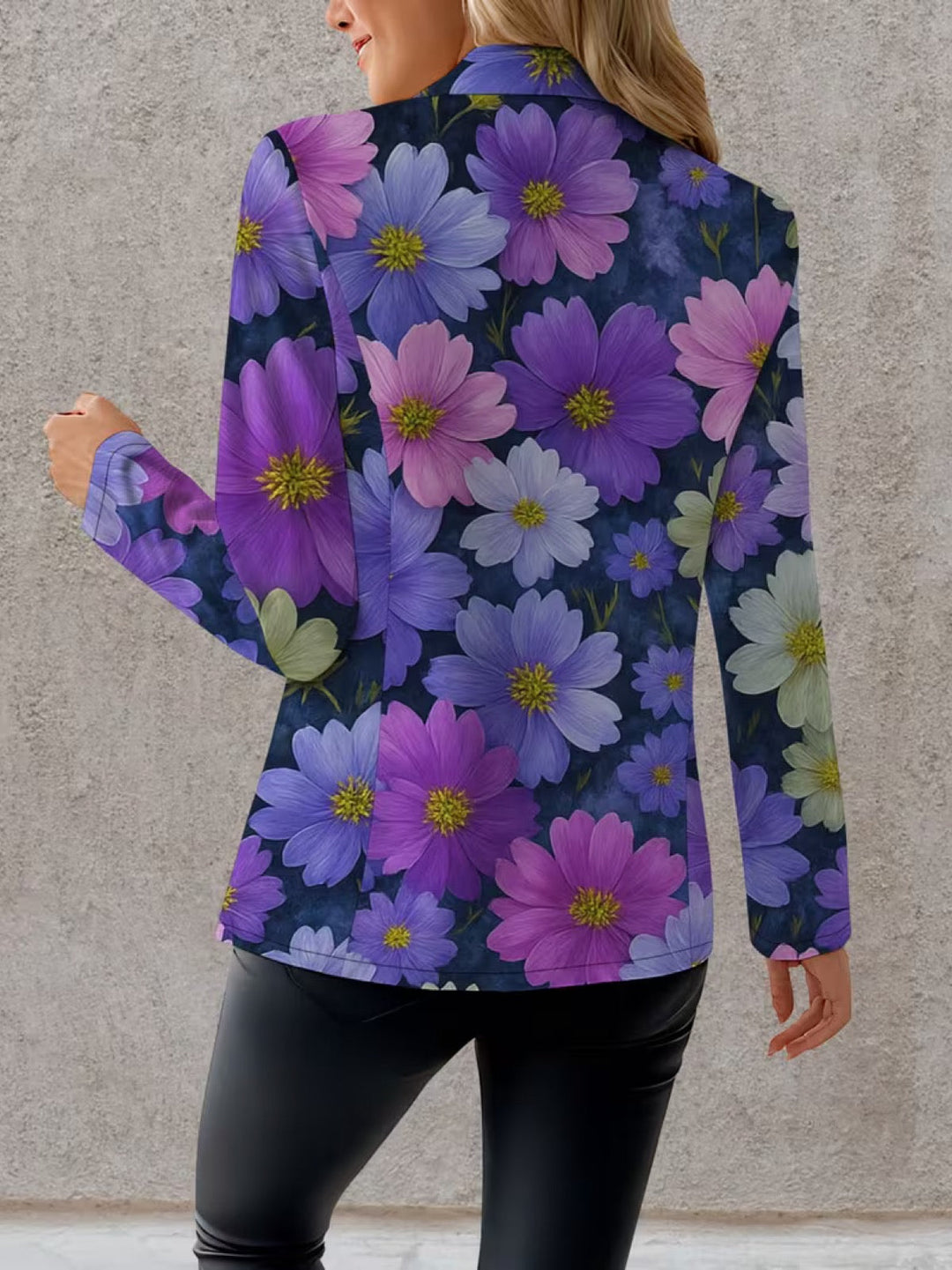 Bellamira Purple Cosmos Blazer