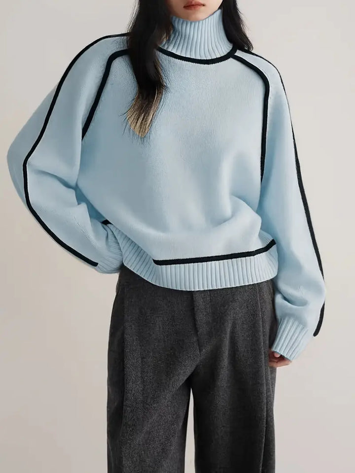Carine | Chic High-Neck Jumper