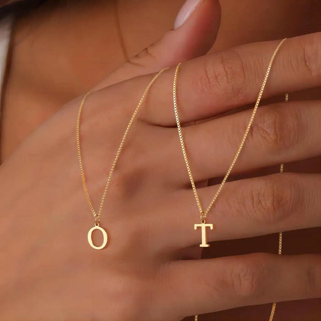 Personalized Initials Necklace by Liebesbuchstaben