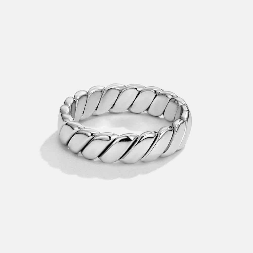 Calira Triple Twisted Infinity Silver Ring
