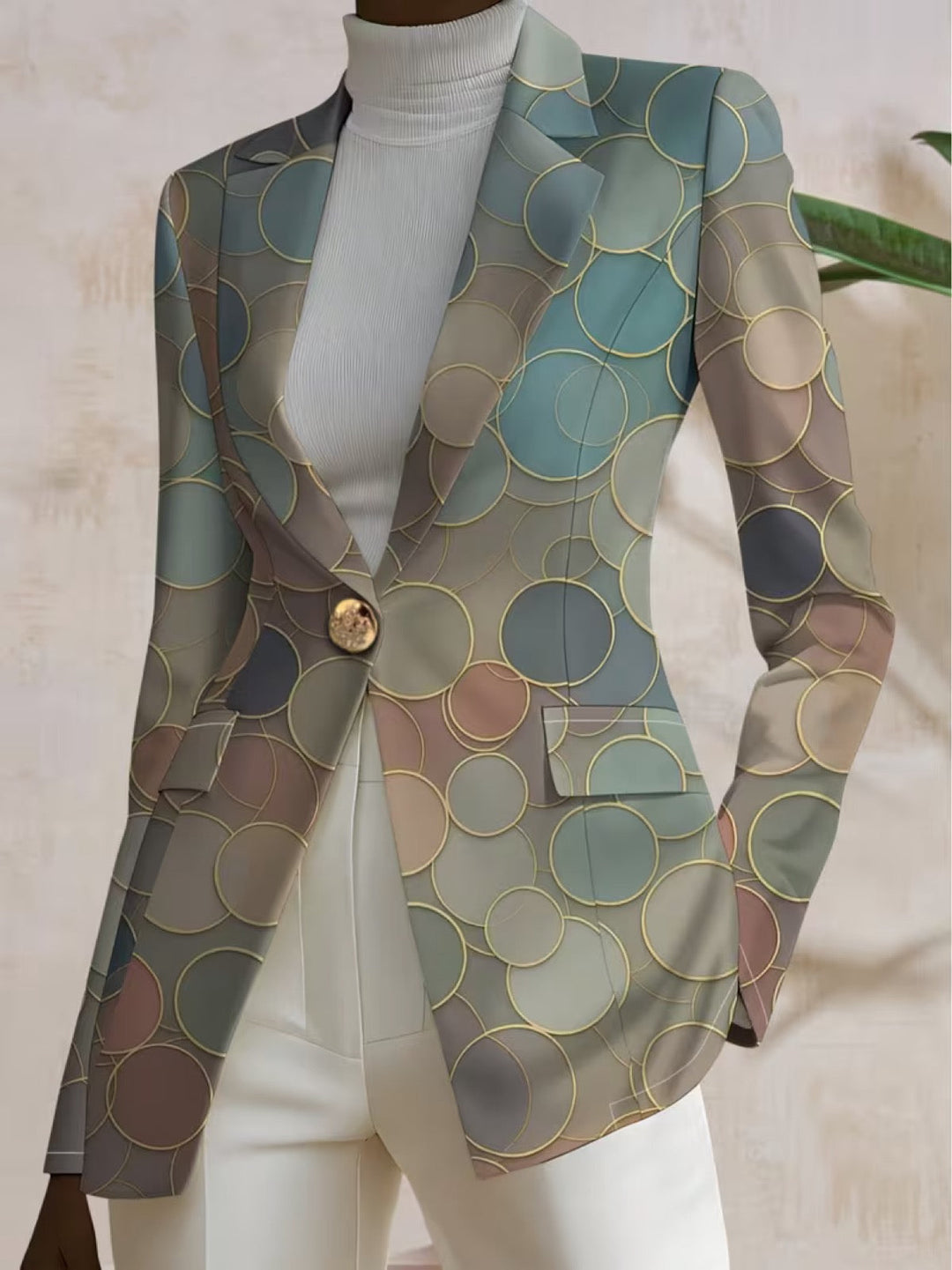 Capucine Dot Mosaic Blazer