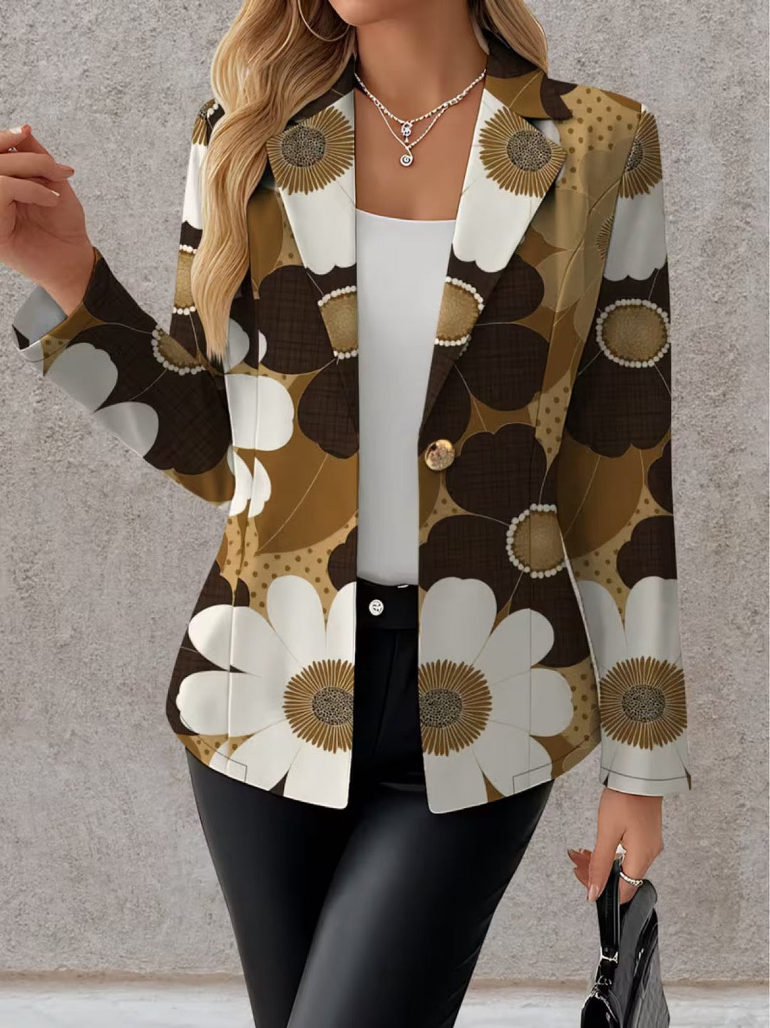 Clothilde Daisy Print Blazer