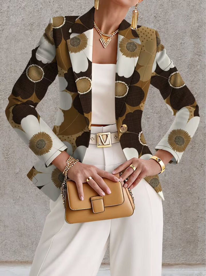 Clothilde Daisy Print Blazer
