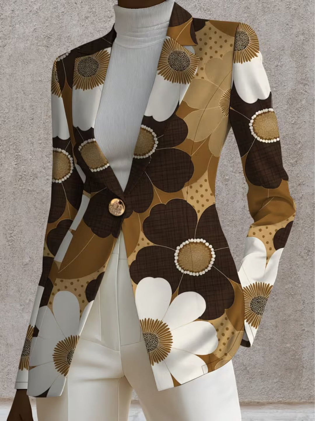 Clothilde Daisy Print Blazer