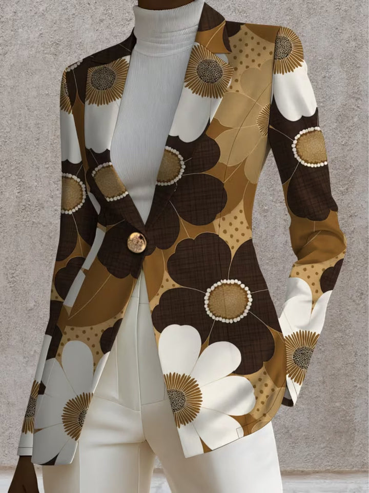 Clothilde Daisy Print Blazer