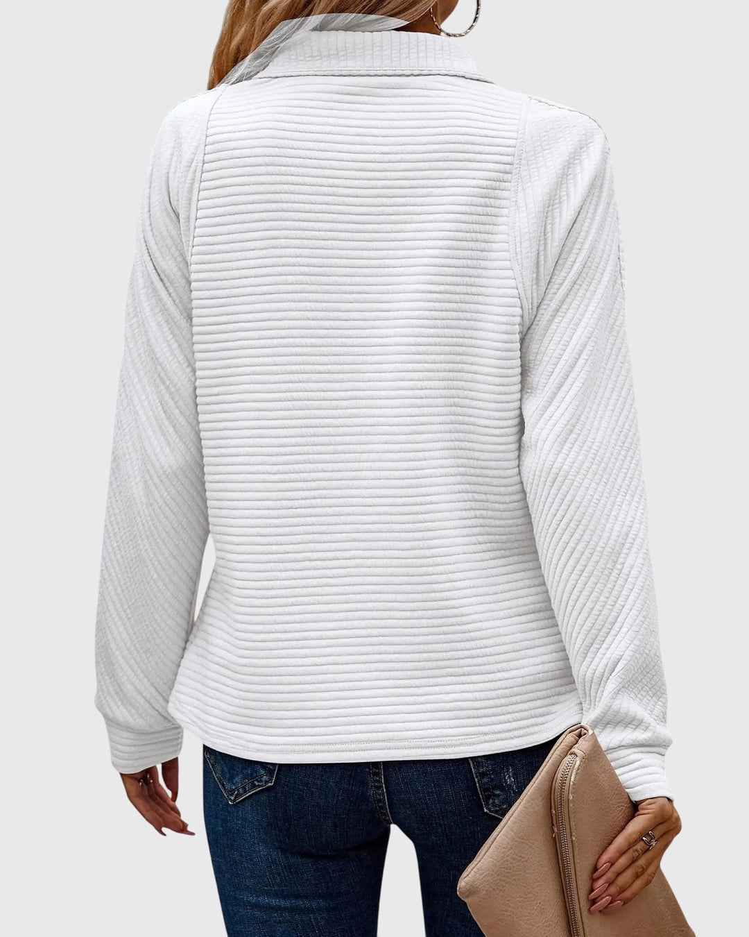 Nora | Chic Half-Zip Jumper