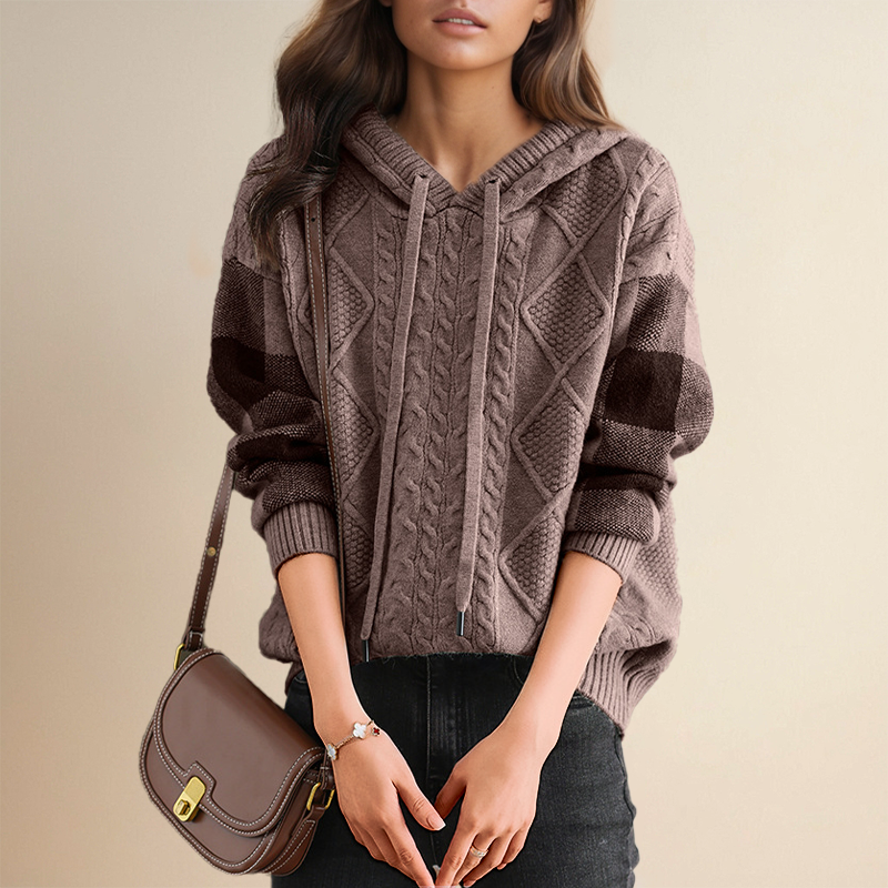 Isa | Cozy Knit Hoodie