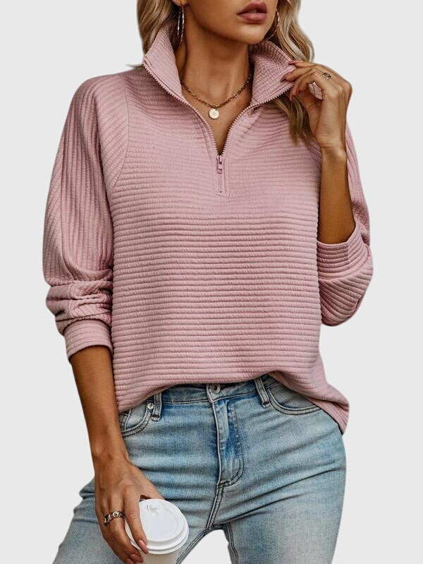 Nora | Chic Half-Zip Jumper