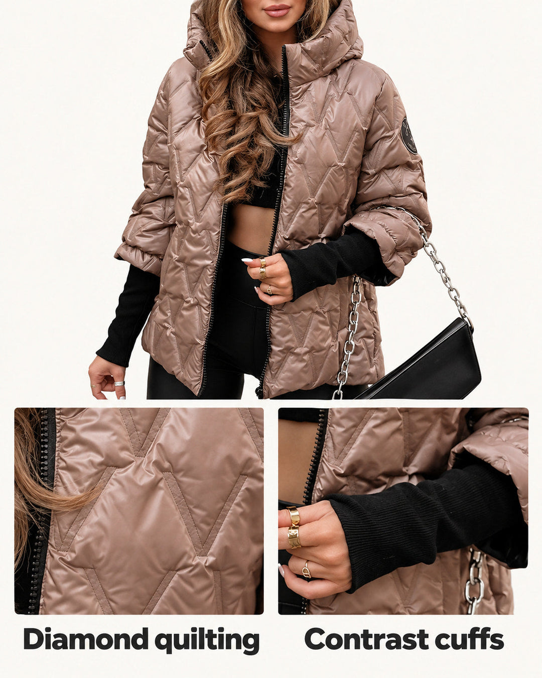 Dilys | Hooded Quilted Jacket