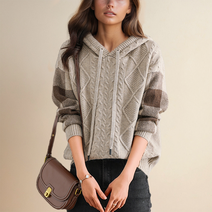 Isa | Cozy Knit Hoodie