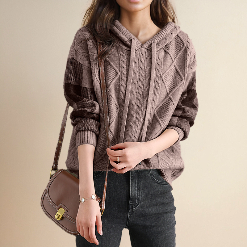 Isa | Cozy Knit Hoodie