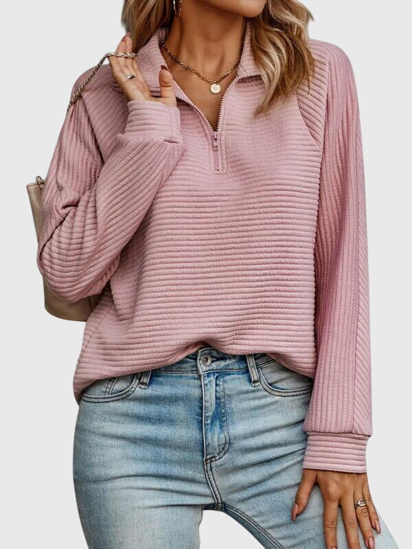 Nora | Chic Half-Zip Jumper