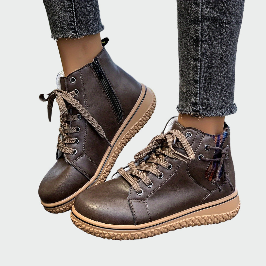 April | Orthopedic Leather Ankle Boots