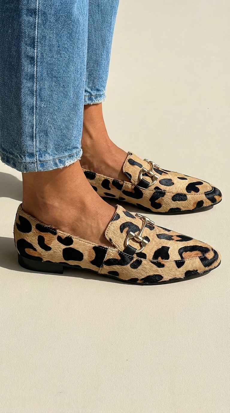 Eloise | Modern Savannah-Print Flats