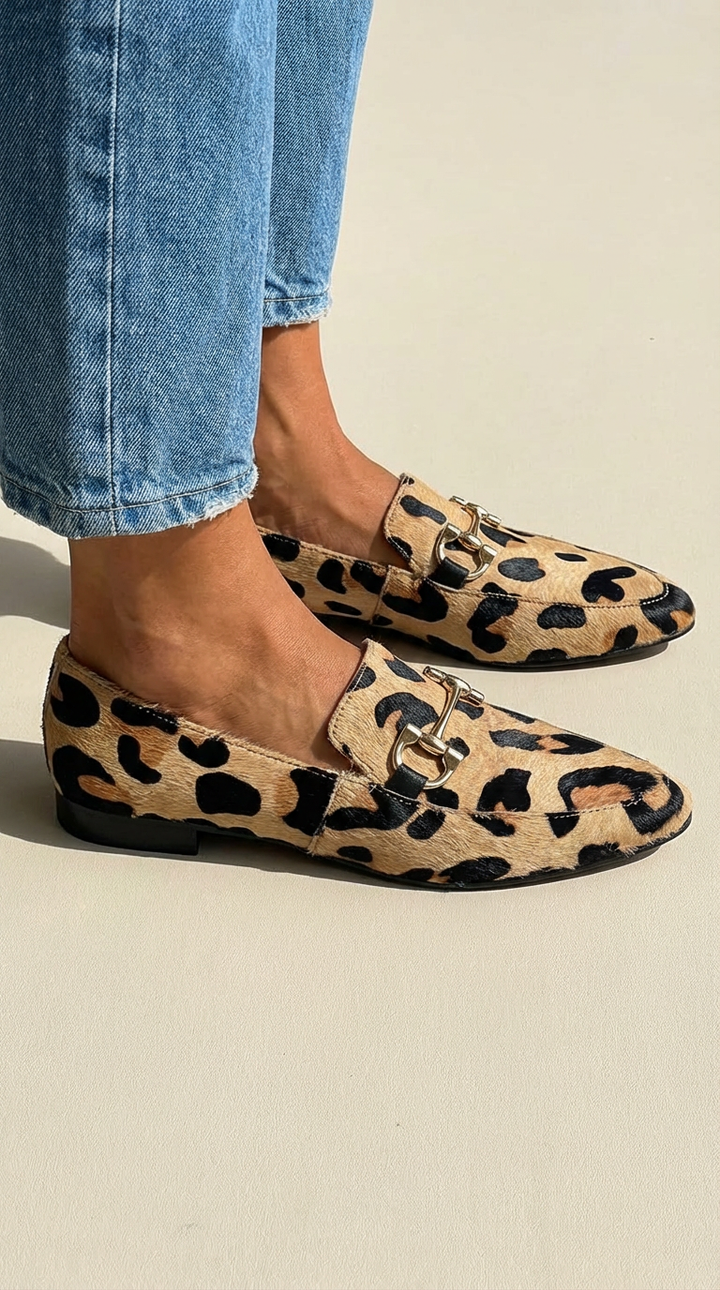 Eloise | Modern Savannah-Print Flats