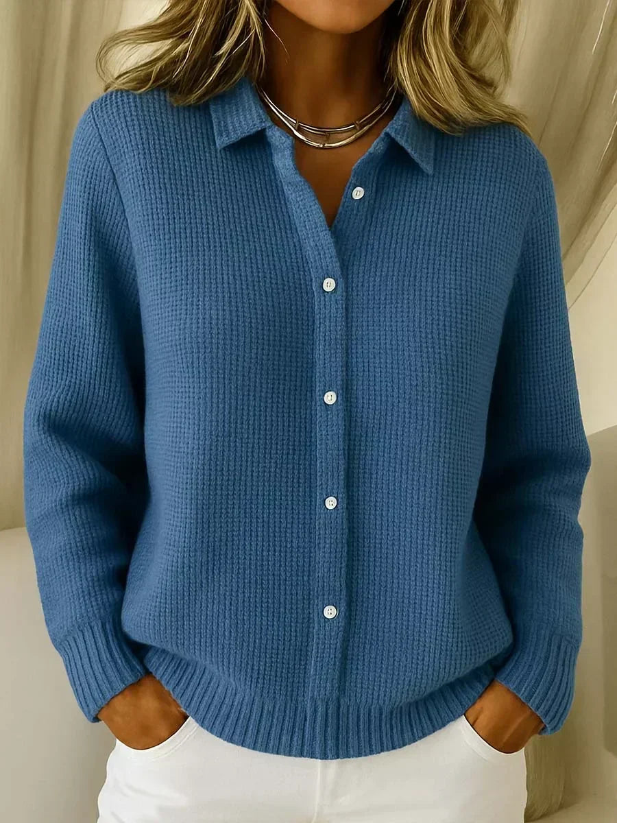 Katrina | Button-Detail Structured Cardigan