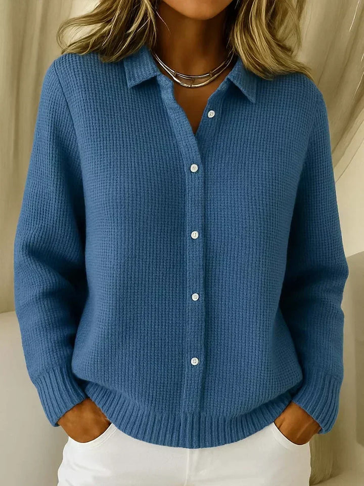 Katrina | Button-Detail Structured Cardigan