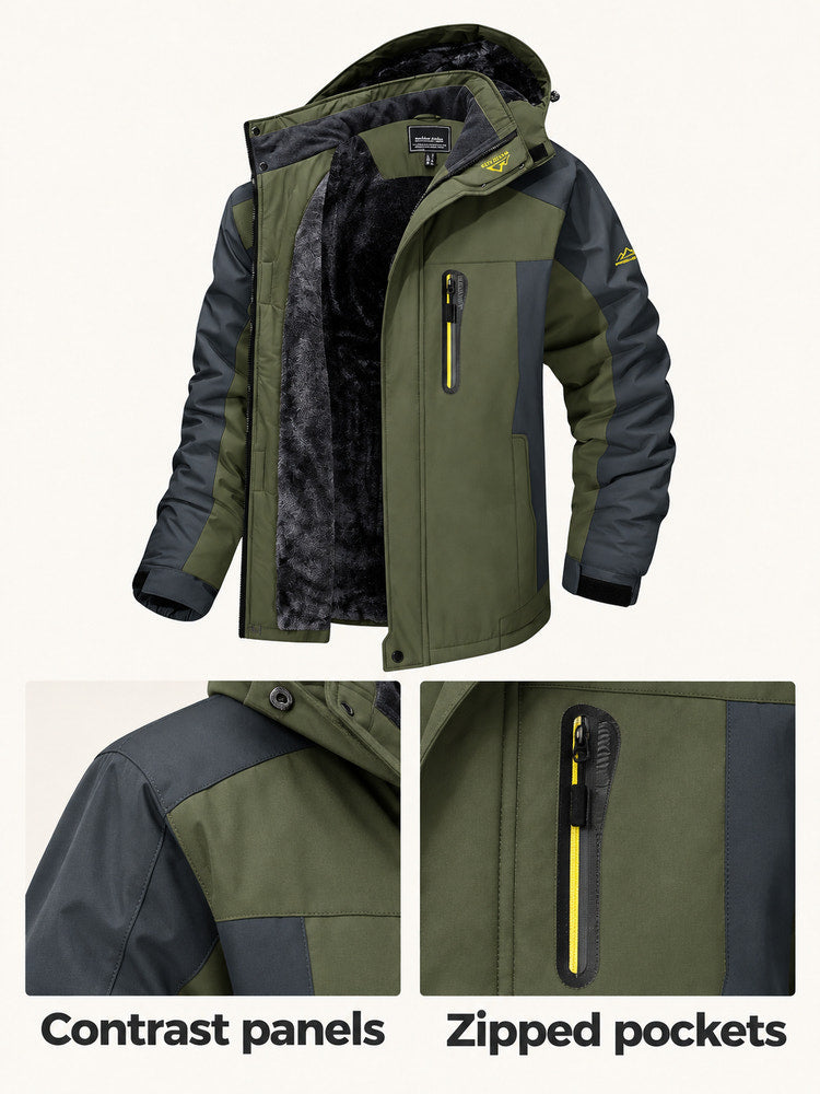 Finn | Green Hooded Outdoor Jacket