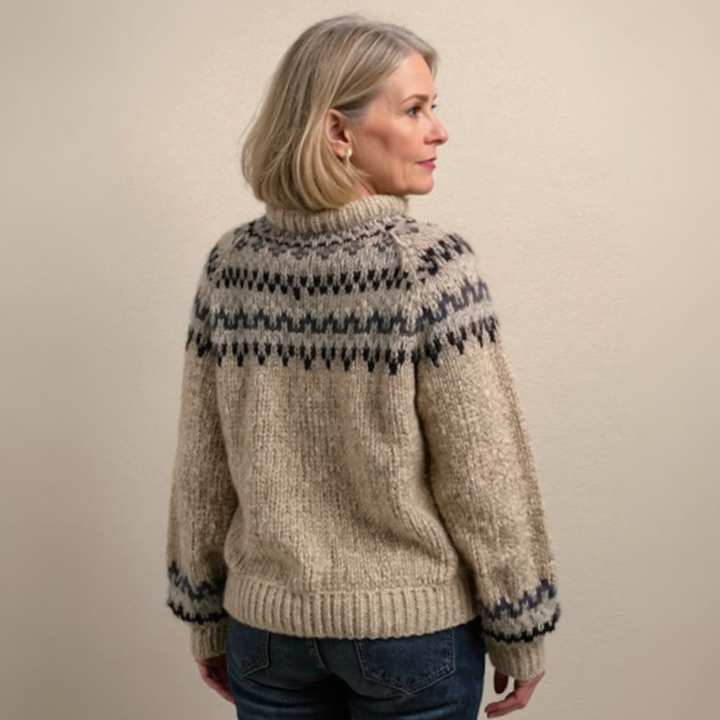 Traditional Icelandic Wool Knit Sweater