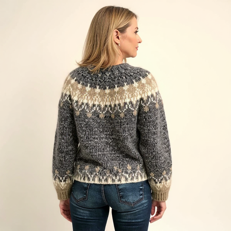 Traditional Icelandic Wool Knit Sweater