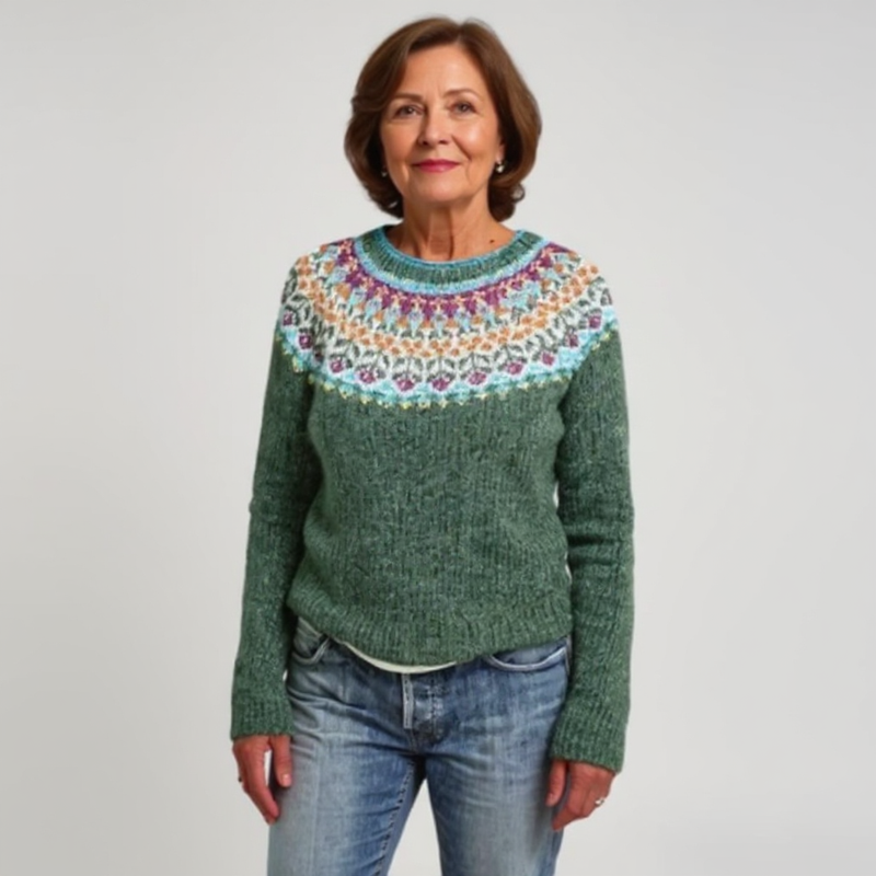 Traditional Icelandic Wool Knit Sweater