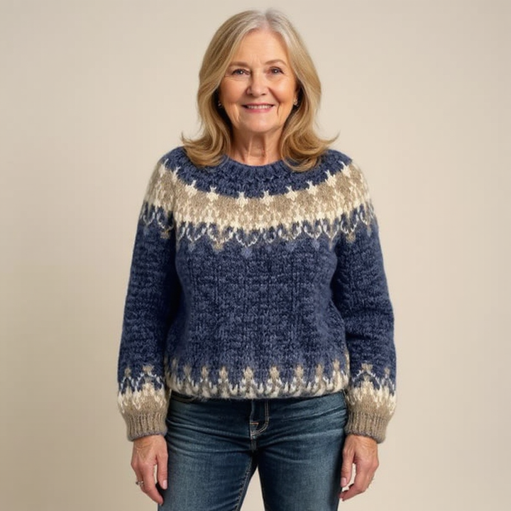 Traditional Icelandic Wool Knit Sweater