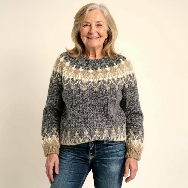 Traditional Icelandic Wool Knit Sweater