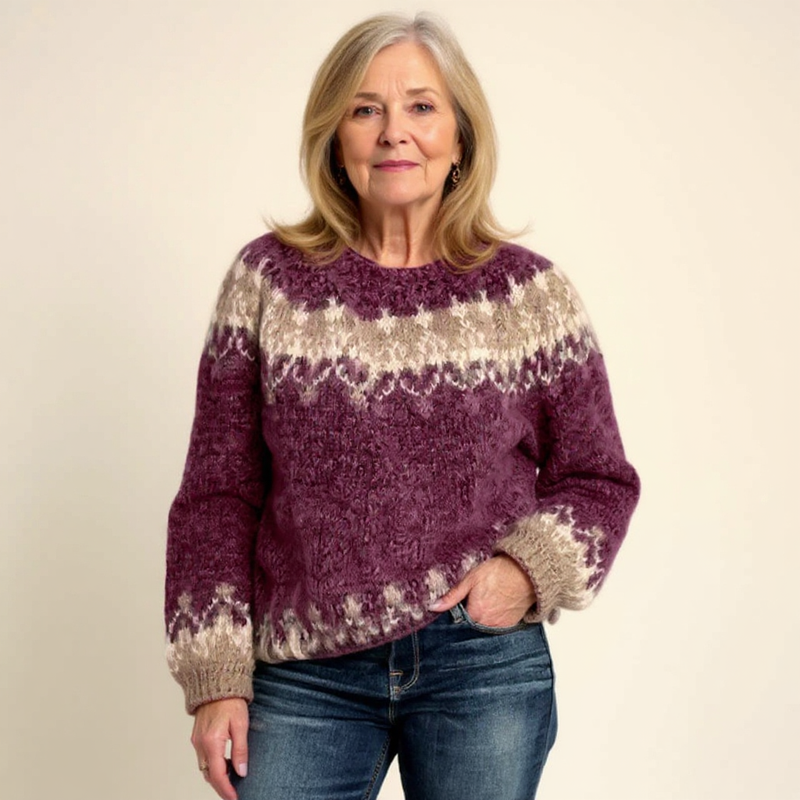 Traditional Icelandic Wool Knit Sweater