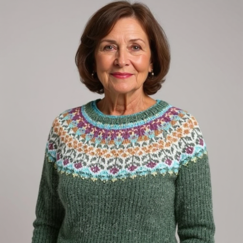 Traditional Icelandic Wool Knit Sweater