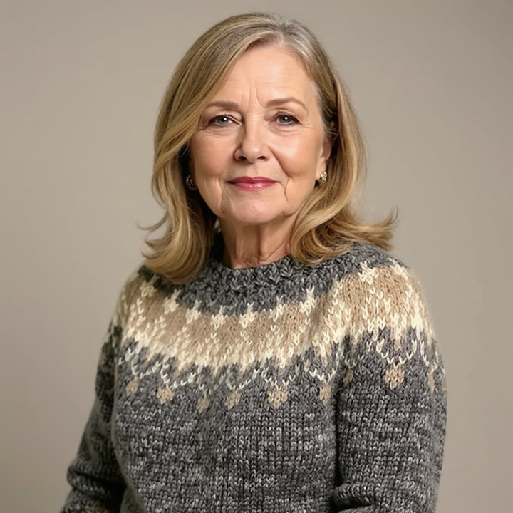 Traditional Icelandic Wool Knit Sweater
