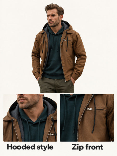 Gareth | Hooded Zip Jacket
